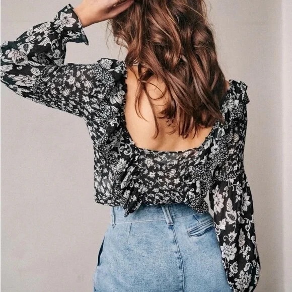 Sezane Ruffle Blouse - Picture 3 of 9